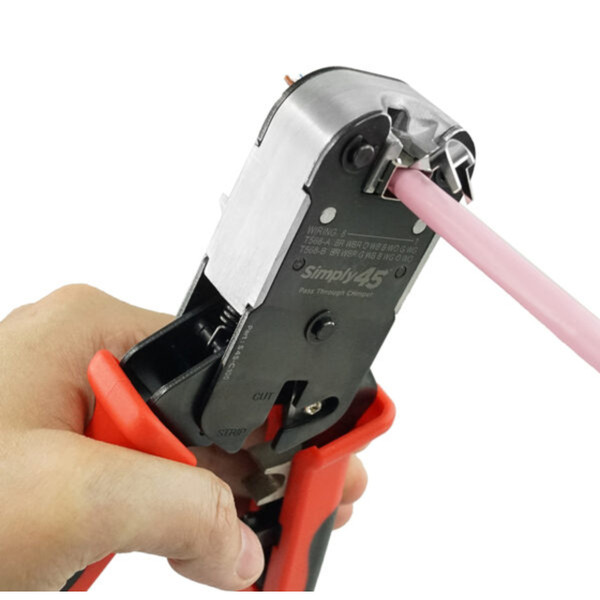 PROSeries Heavy Duty RJ45 Crimp Tool for all S45 brand UTP & STP RJ45 Modular Plugs - 1Ea/Blister