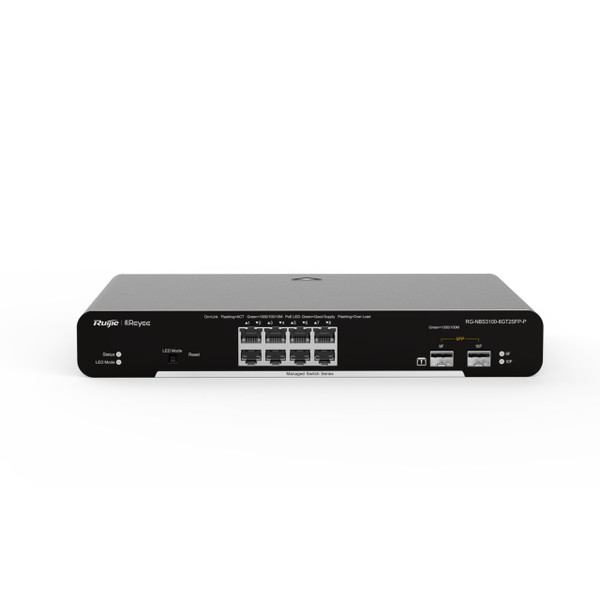 Ruijie Reyee RG-NBS3100-8GT2SFP-P 8-Port L2 Managed PoE+ Switch