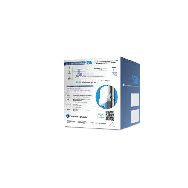 Cambium Networks 60GHZ Bridge in a Box 1GB with AU Power Supply