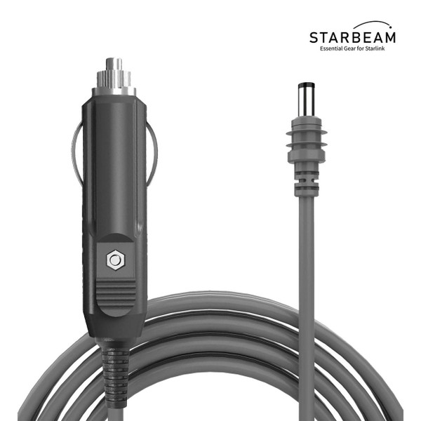 Starlink Mini with Vehicle Roof Magnet Mount and 12/24V Cigarette Lighter Power Cable