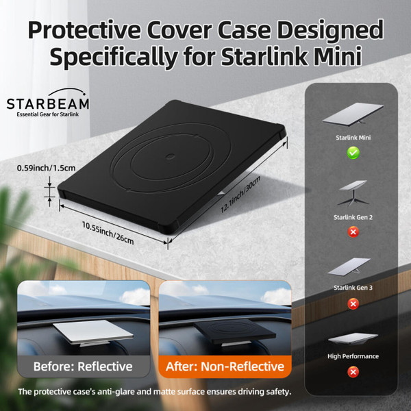 STARBEAM Starlink Mini Silicone Protective Cover - Safety Orange