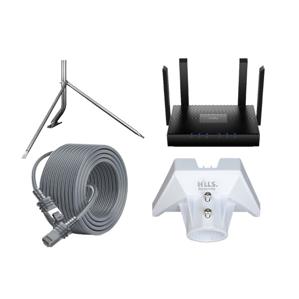 Starlink Gen 3 Fixed Installation Home Kit with 46mCable & Router