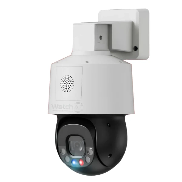WatchAI Perimeter Detection & Auto Tracking PTZ + Solar Kit