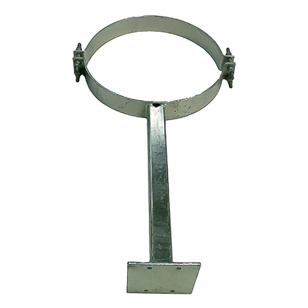 ZCG Split-Ring Stand-Off Pole Bracket, Galvanised Steel, 300mm Stand-Off, 300mm Pole