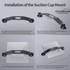 STARBEAM Starlink Mini 2 Suction Cup Mount for Vehicle Sunroof or Window