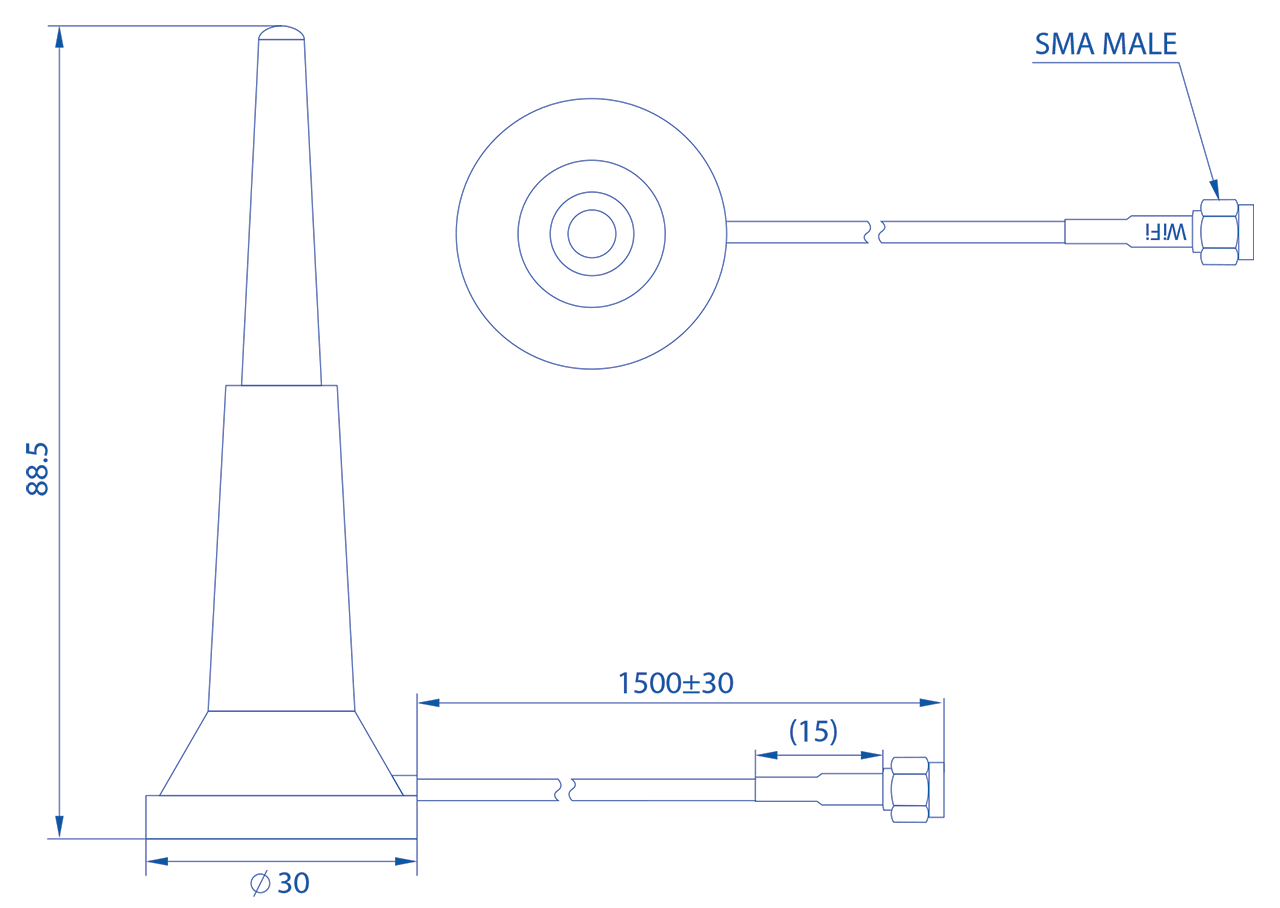 Teltonika PR1KD30 Dimensions