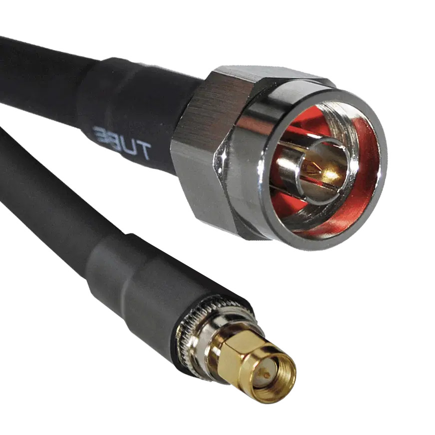 Cavo Coassiale LMR-400 Da 10 M – Connettori N Maschio/SMA Maschio, Bassa Perdita Per Antenne 3G/4G LTE