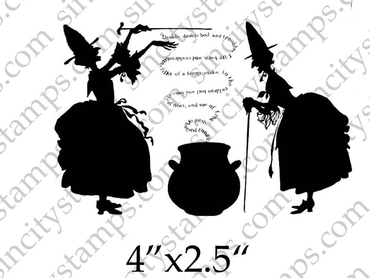 witch cauldron silhouette