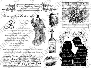 Romance Rubber Stamp Set