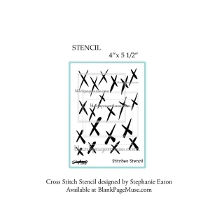 Cross Stitch X Stencil designed by Stephanie Eaton SECrossSt