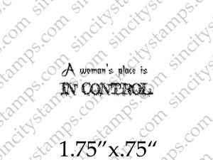 A womans place is in control