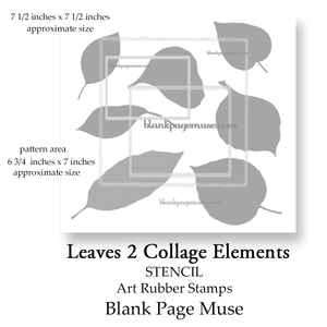 The leaf shapes are on the slightly bigger size to cover a larger blank space. Or you can paint, ink or texturize them and then once dry, fussy cut them out to use as collage elements for your handmade cards, art journals, ATCs and fabric projects. 