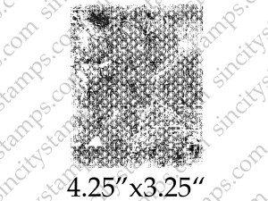 Distressed Chain Link Steampunk Background Rubber Stamp