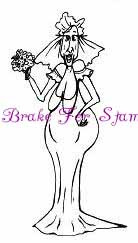 Bride Hilda Humorous Senior rubber stamp