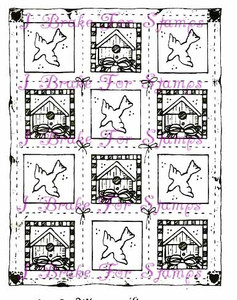 Bird and Birdhouse Quilt