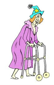 Racing Rita Humorous Senior rubber stamp 