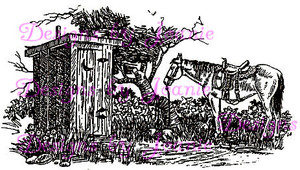Horse and Outhouse