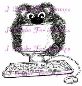 Computer Shy Bear