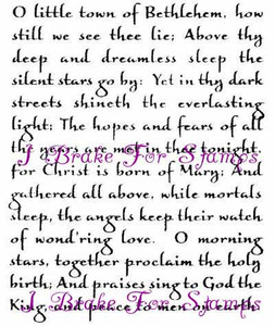 O Little Town Text Background