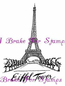 Eiffel Tower with Text