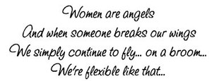 Women are Angels text