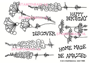 Floral Half Sheet 148A 1