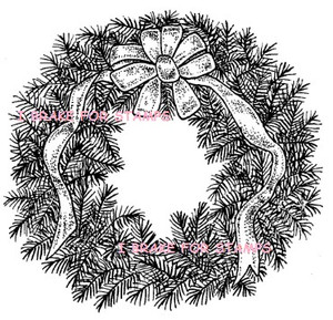 Pine Wreath with Bow