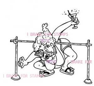 Limbo Dance Daphne Single Humorous Seniors ES1013-6