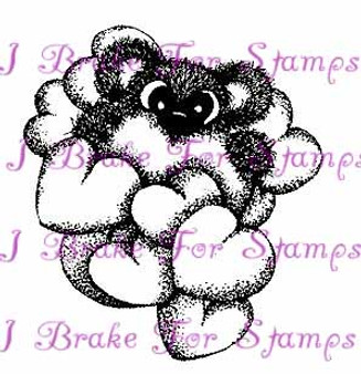 Heart Cloud Shy Bear