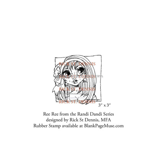 Randi Dandi Ree Ree Rubber Stamp Rick St Dennis RSDIBFS001-04