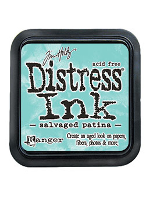 Tim Holtz Distress Ink Pad - Salvaged Patina green ink