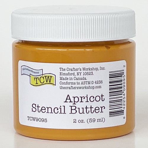 TCW9095 Apricot Stencil Butter 2 oz. (842254090952) yellow orange soft modeling paste