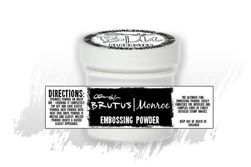 alabaster white embossing powder brutus monroe. use for heat embossing cards and more art projects.