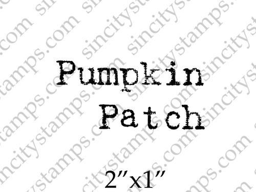Pumpkin Patch Word Art Rubber Stamp by Pam Bray Designs