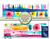watercolor inspired flowers, stripes and dots: Vibrant Spring Digital Papers Bundle - Instant Download PNG, DIY Junk Journal & Handmade Card Crafting Dg-VSprig Digital printables print at home