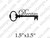 Old Style Key Dream Word Art Rubber Stamp