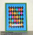Typewriter typed letters with ink splats, Diamonds pattern art rubber stamps SB147A