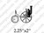 Steam Bicycle with clock face wheel Steampunk Rubber Stamp