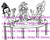 Soaking the Prunes Hot Tub Ladies Humorous Seniors rubber stamp