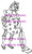 Hoovering Henrietta vacuuming Humorous Senior rubber stamp 