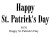 Happy St. Patrick's Day