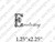 Everlasting Fancy E Art Word Rubber Stamp