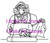 Stitching Stella  Humorous Seniors rubber stamp
