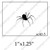 Black Widow Spider Silhouette style Rubber Stamp SC40-05