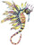 Humminghorse seahorse rubber stamp