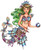 Steampunk Mermaid Sirens Call rubber stamp