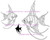 Angel Fish Trio Rubber Stamps