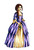 Woman dressed in a Georgian era gown rubber stamp