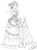 The Travelers Woman and Wolf rubber stamp