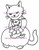 Love's Unspoken Bond Cat Momma rubber stamp
